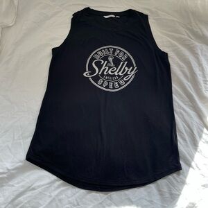 Shelby Cobra black sleeveless T-shirt